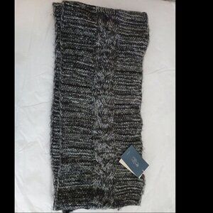 Universal Thread Women's Wool Oblong Winter Charcoal Gray scarf